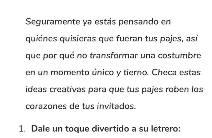 Ideas con pajes - 2