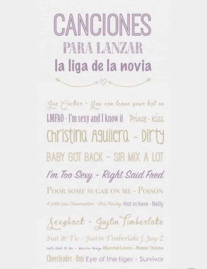 Canciones para lanzar la liga - 1