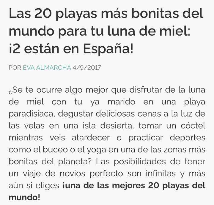 Luna de miel!! Las playas más hermosas para la luna de miel - 1