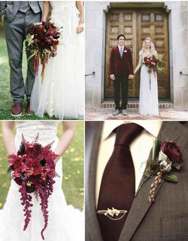 Bodas en color vino - 3