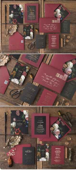 Bodas en color vino - 4
