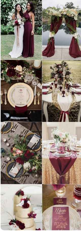 Bodas en color vino - 6
