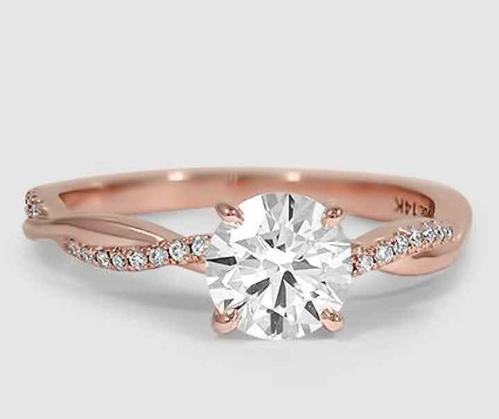 Tú anillo de compromiso en oro rosa? - 1