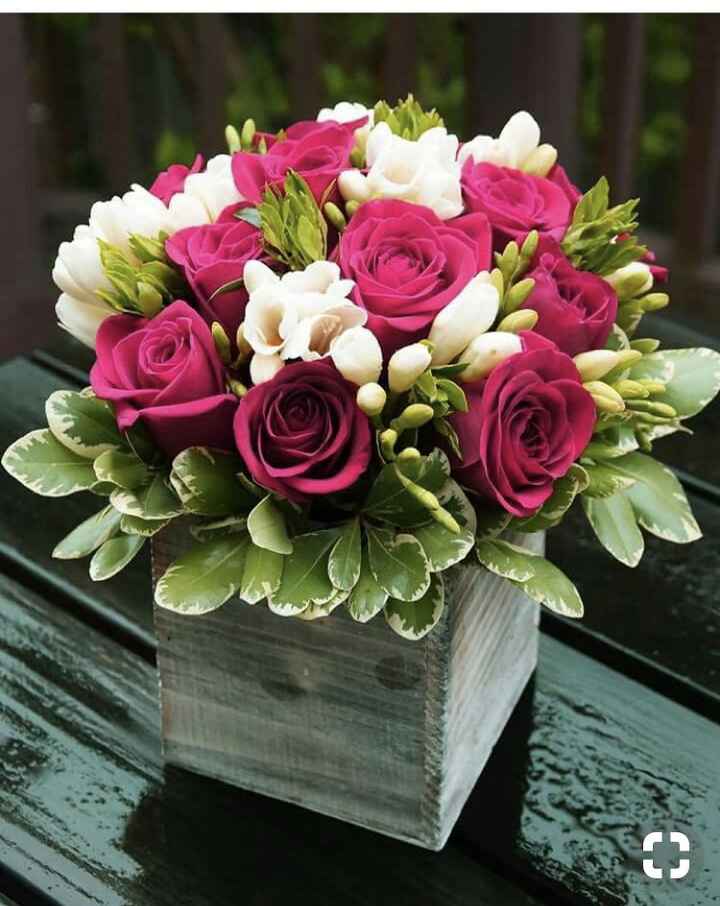 Centros de mesa con tonos rosas - 6