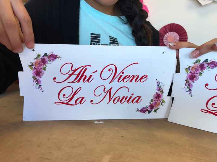 Ya están mis letreros para los pajes!! - 1