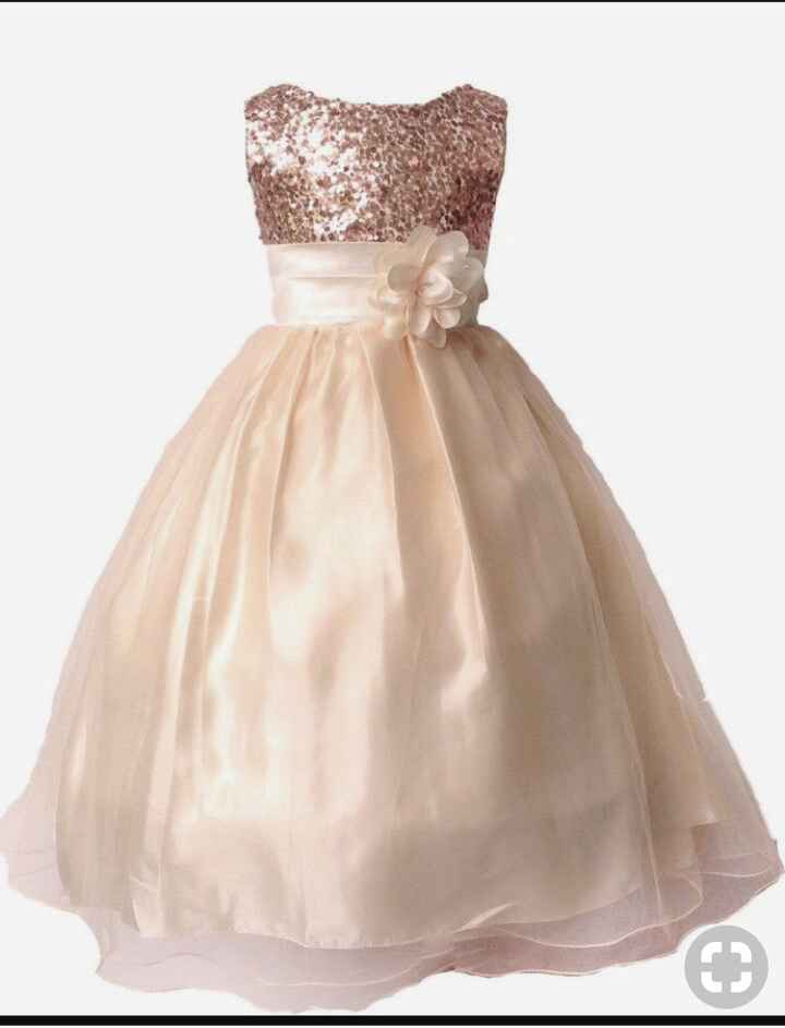 flower girl en rose gold - 1