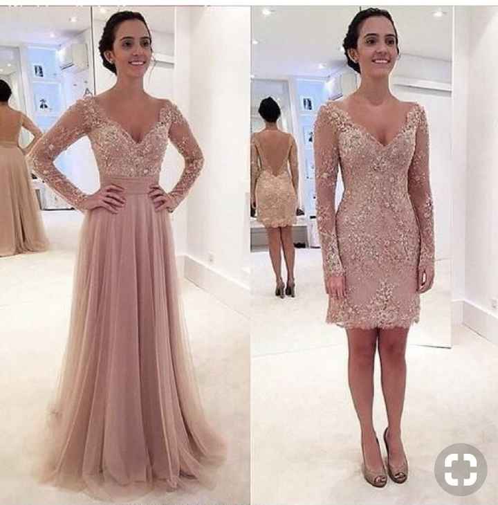 Vestidos rosas para la mamá de la novia - 1