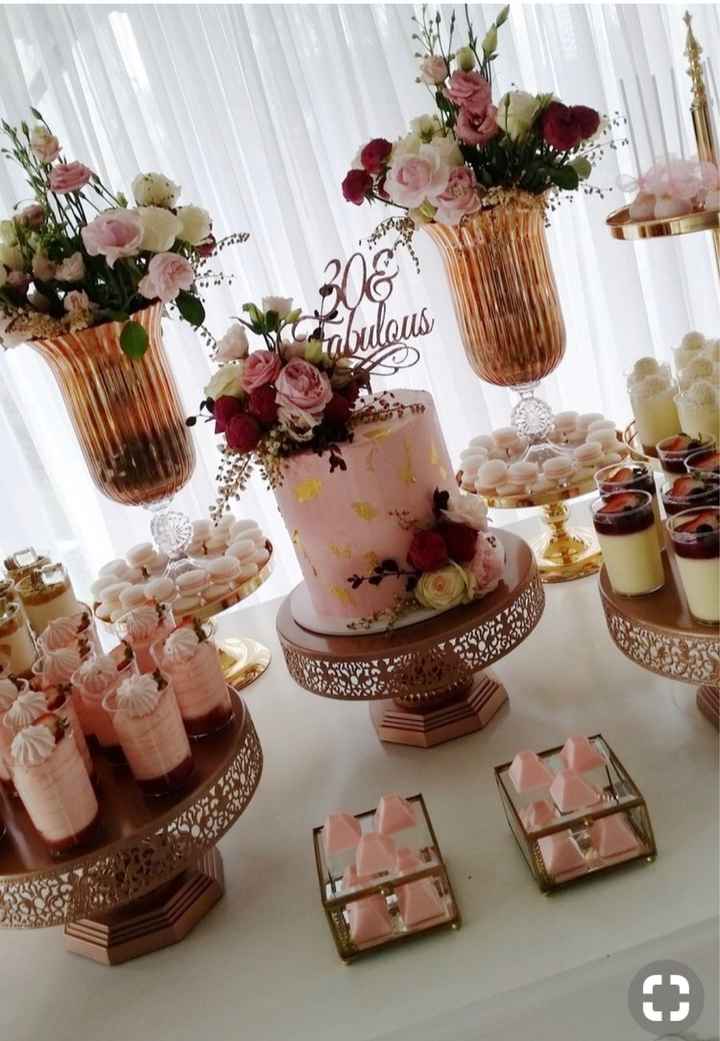 Mesas de postre en rosa - 11