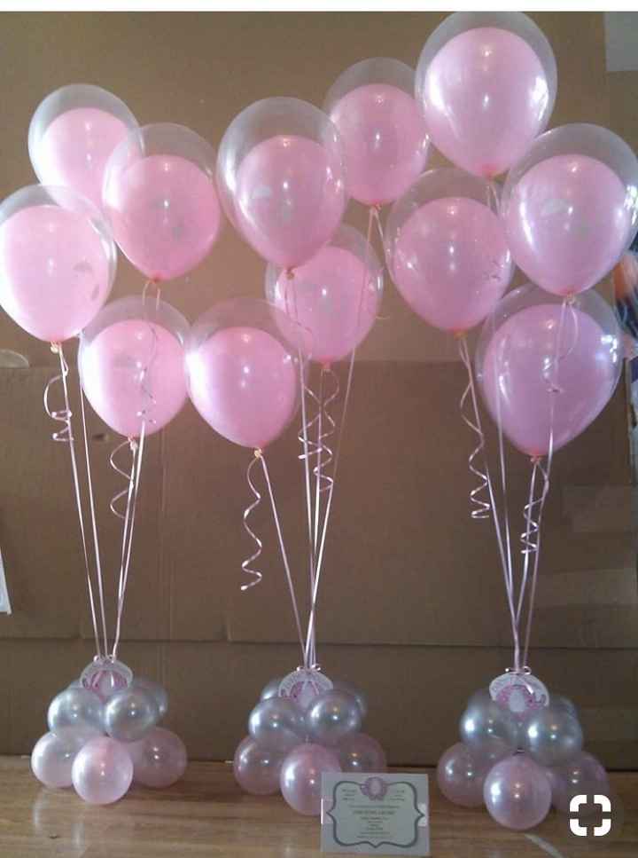 Decoración con globos rosas - 2