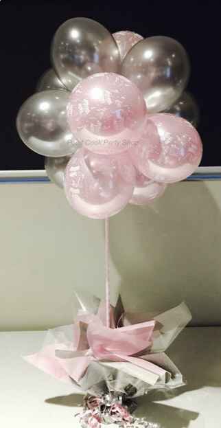 Decoración con globos rosas - 4