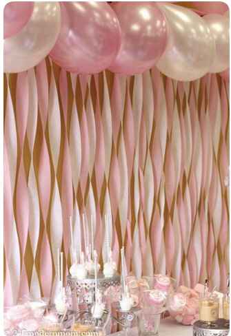 Decoración con globos rosas - 5