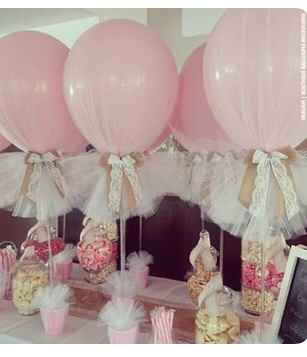 Decoración con globos rosas - 6