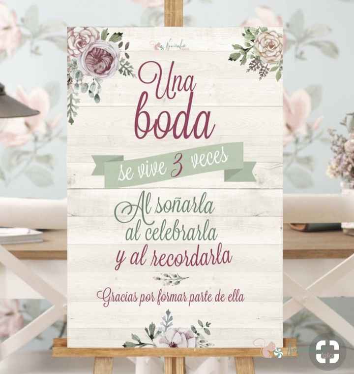 Letrero de bienvenida en rosa - 1