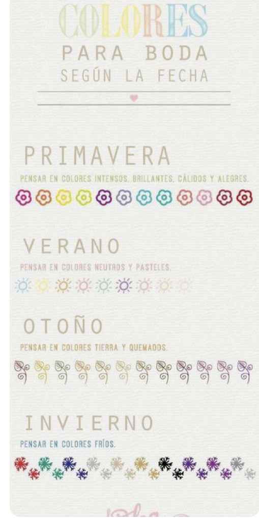 Colores para la boda según la fecha - 1