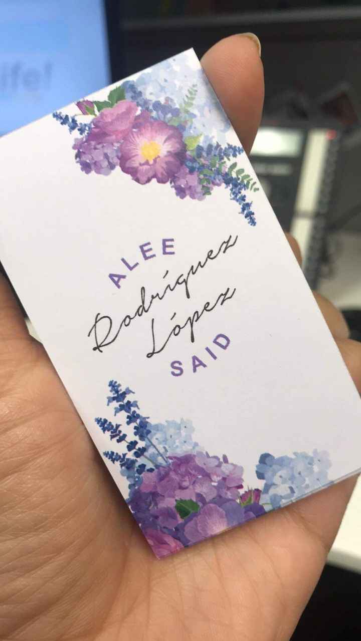 -Esta es la tajetita que utilizamos como logo de la boda.