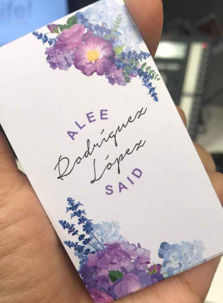 -Esta es la tajetita que utilizamos como logo de la boda.