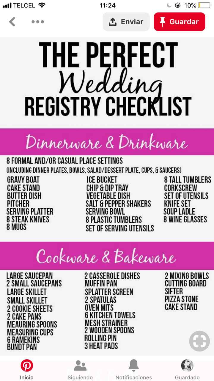 Mesa de regalos /wedding registry preguntas - 4