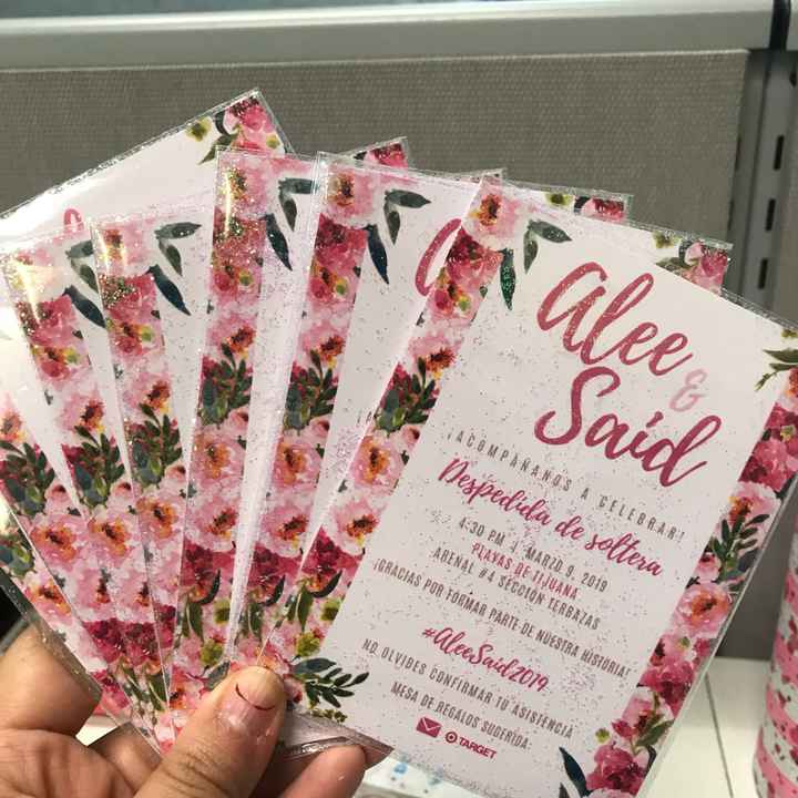 Invitaciones para despedida diy - 1