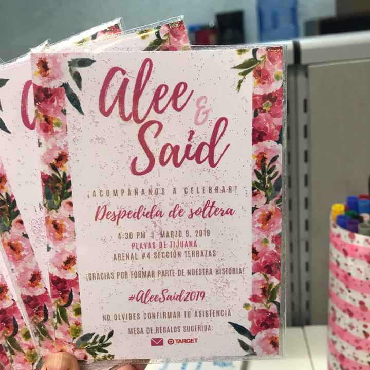 Invitaciones para despedida diy - 3