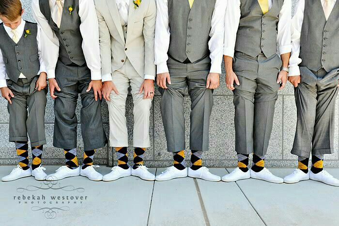 Colores: calcetines para la corte del novio en amarillo 6