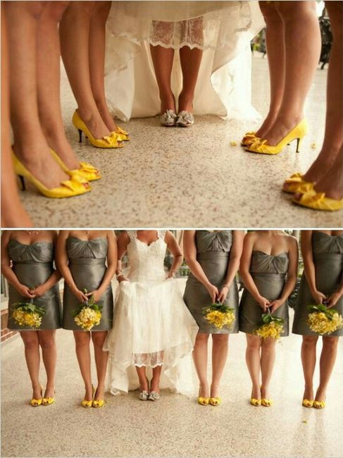 Colores: zapatillas de las damas en amarillo 2