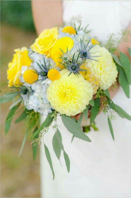 Colores: ramos de novia en amarillo 12