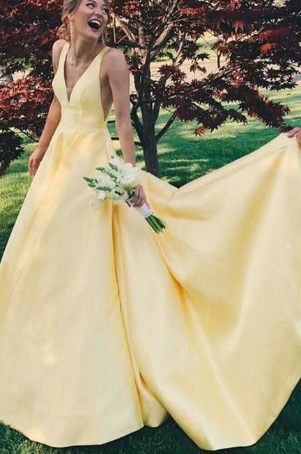 Colores: vestidos de novia amarillos 7