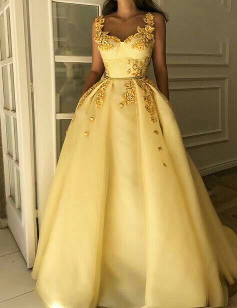 Colores: vestidos de novia amarillos 10