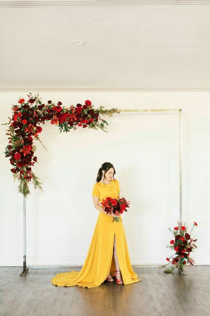 Colores: vestidos de novia amarillos 11