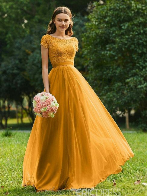 Colores: vestidos de novia amarillos 12