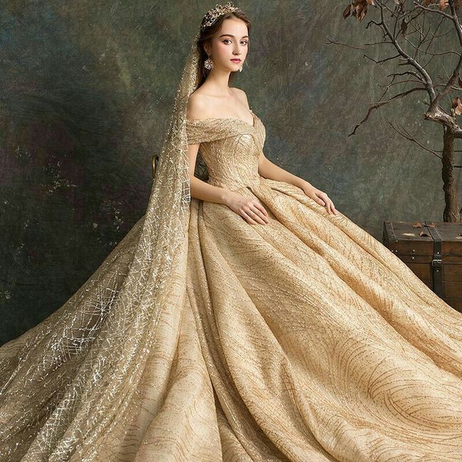 Colores: vestidos de novia yellow gold 1
