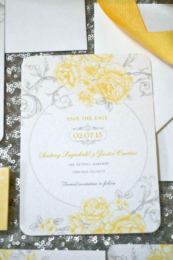 Colores: invitaciones con toques amarillos - 11