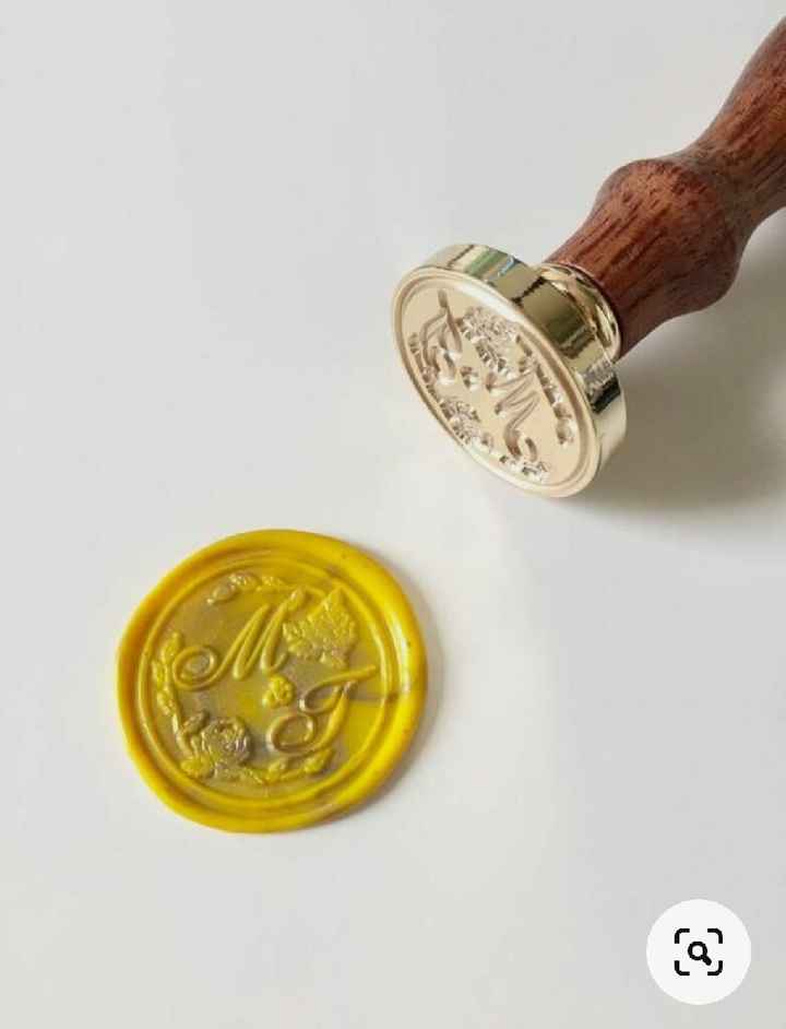 Colores: sellos de cera en amarillo - 4