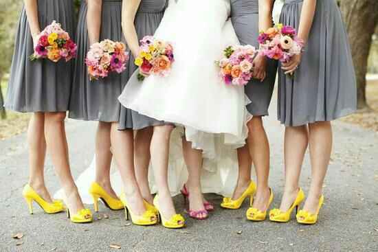 Colores: zapatillas de las damas en amarillo - 6