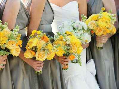 Colores: bouquets para damas amarillos - 10