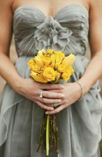 Colores: bouquets para damas amarillos - 12
