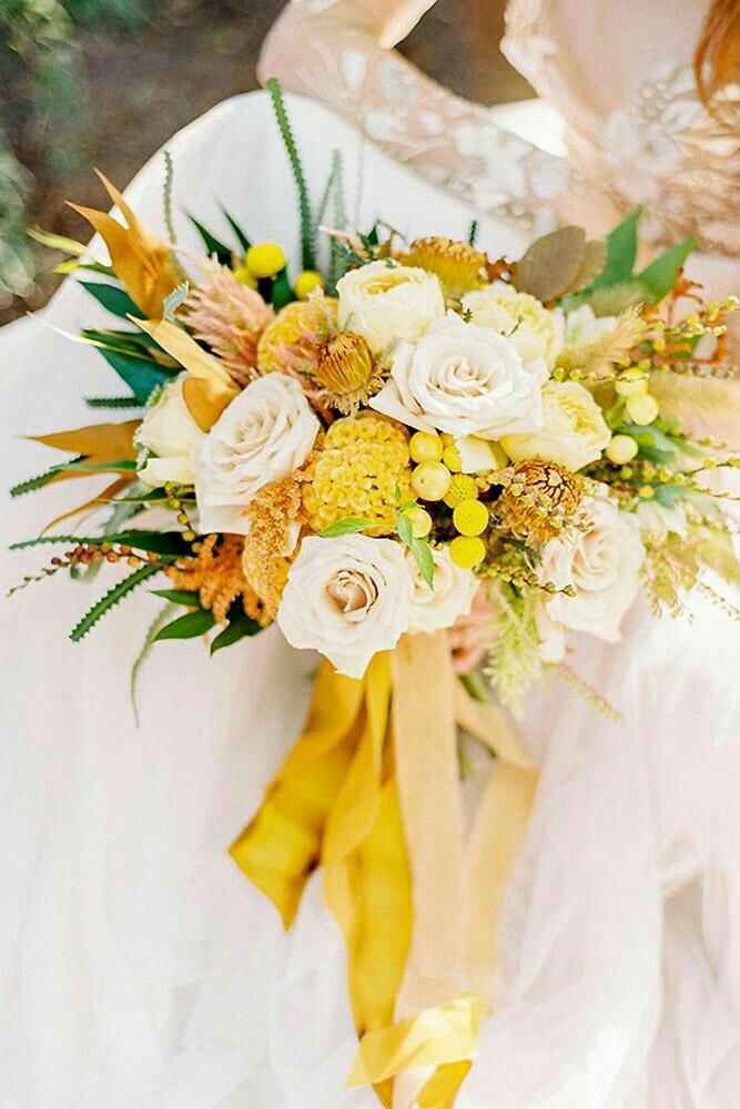 Colores: ramos de novia en amarillo - 14