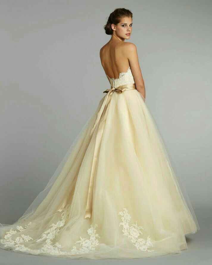 Colores: vestidos de novia amarillos - 1
