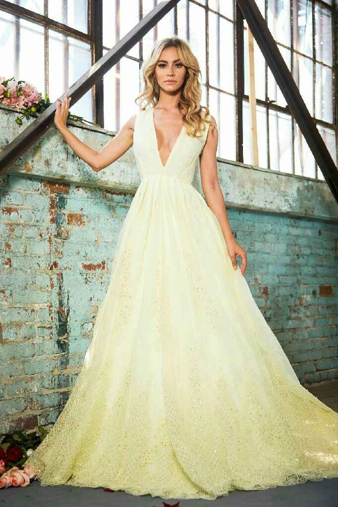 Colores: vestidos de novia amarillos - 4