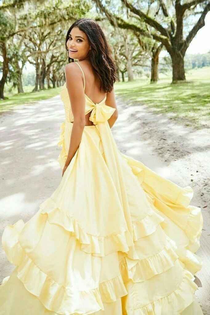 Colores: vestidos de novia amarillos - 6