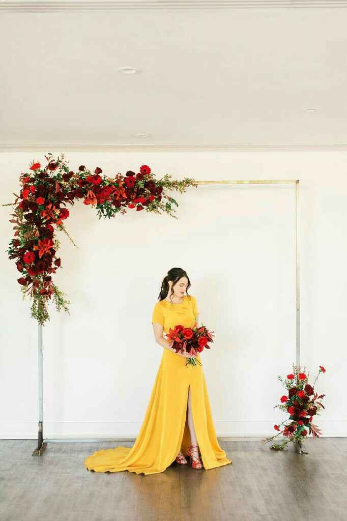 Colores: vestidos de novia amarillos - 11