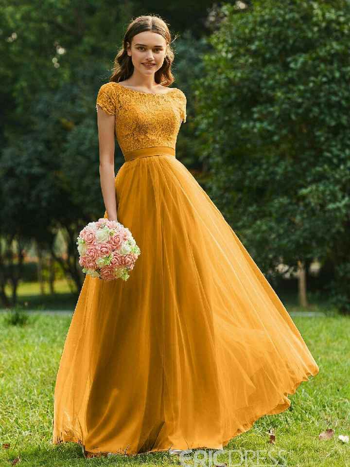 Colores: vestidos de novia amarillos - 12