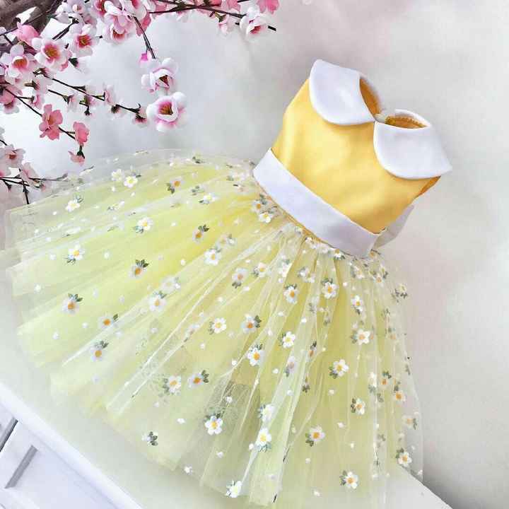 Colores: niña de las flores en amarillo - 1