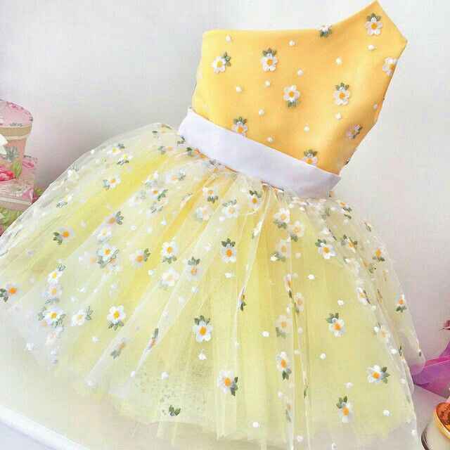 Colores: niña de las flores en amarillo - 2