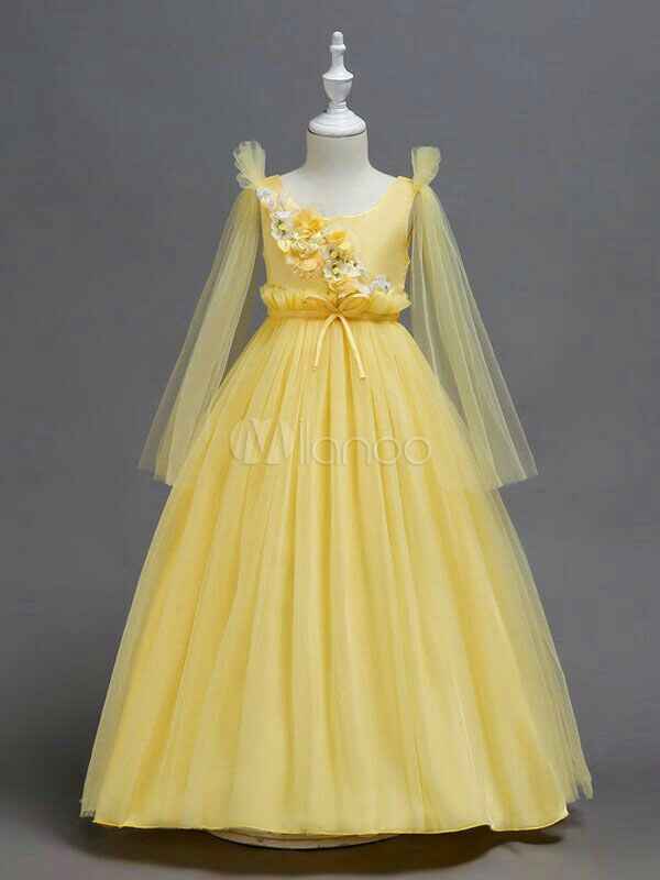 Colores: niña de las flores en amarillo - 4