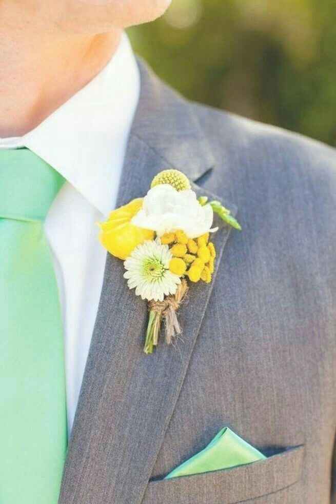 Colores: boutoniere amarillo - 3