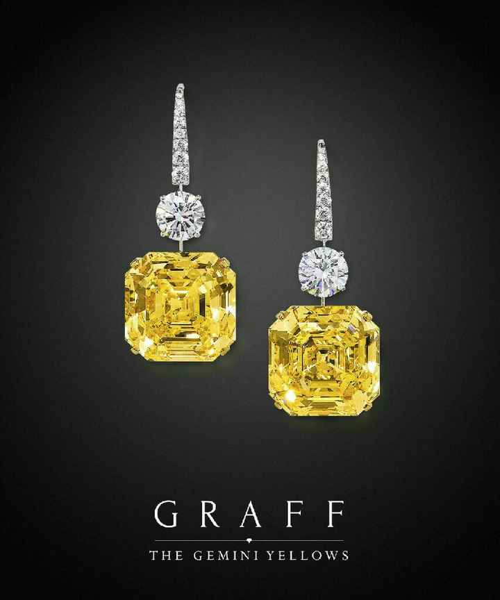 Colores: aretes con piedras amarillas - 6