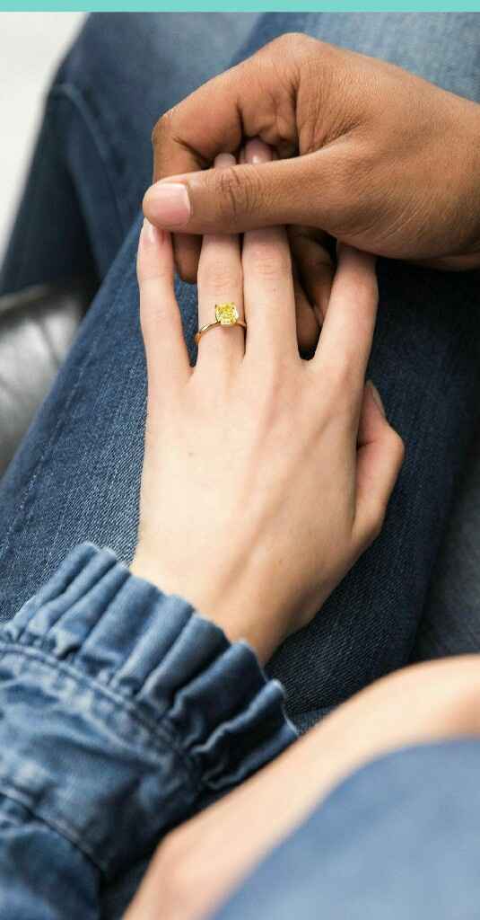 Colores: anillos con piedras amarillas - 4