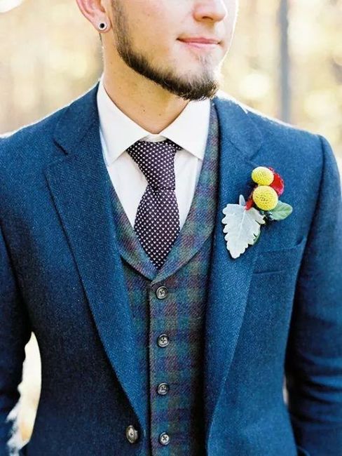 Traje de novio color vino - 2