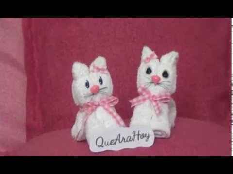 Gatitos con toalla